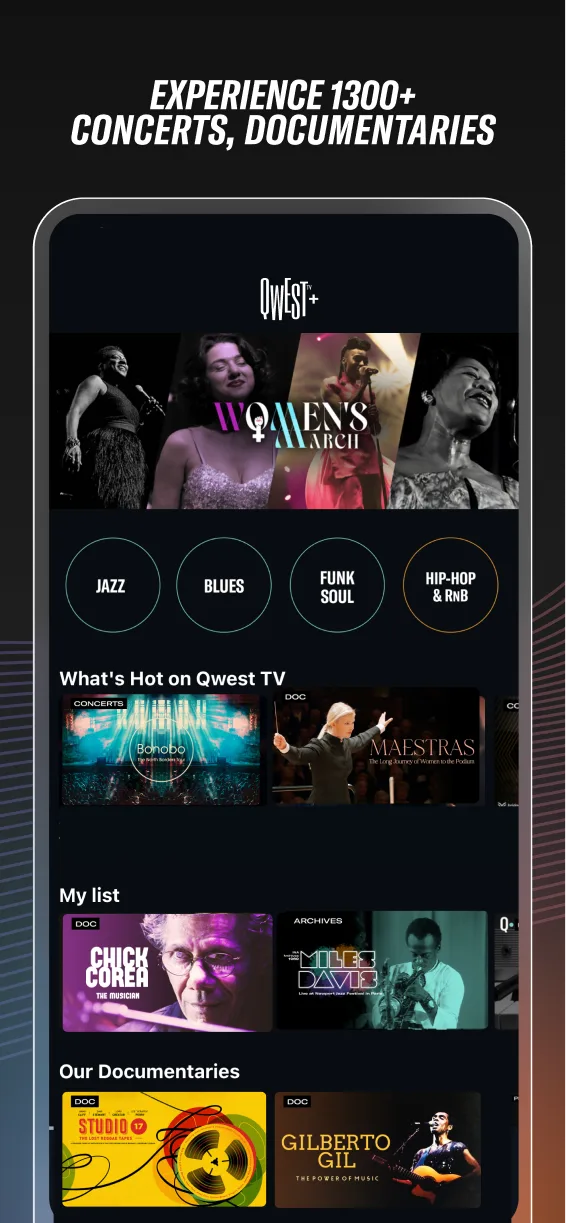 Écran 2, 1300+ concerts